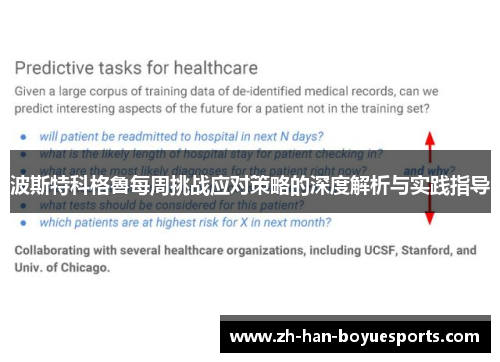 波斯特科格魯每周挑战应对策略的深度解析与实践指导